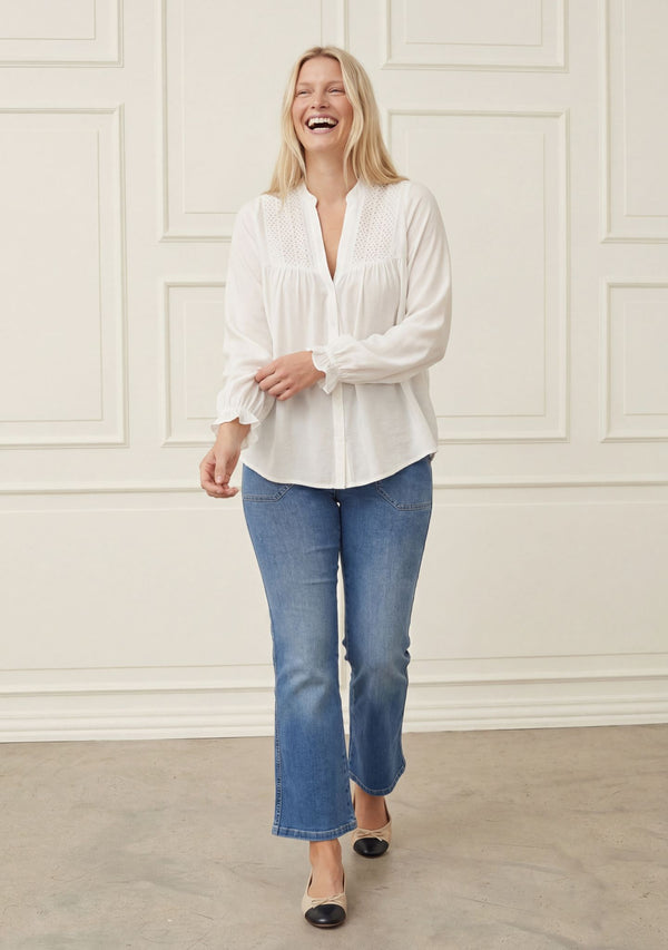 I SAY Mist Shirt Shirts 101 Broken White