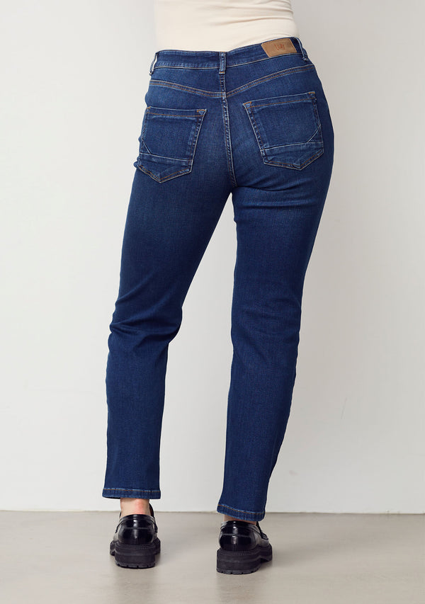 I SAY Monza Straight Jeans Pants 624 Monza Mid Denim