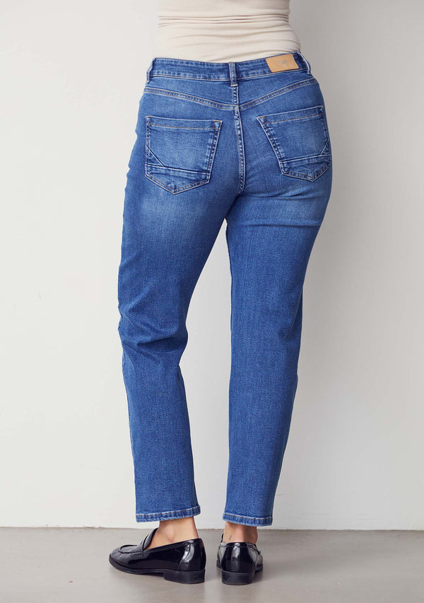 I SAY Monza Straight Jeans Pants 679 Light Blue Denim