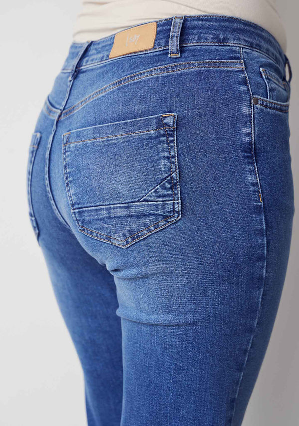 I SAY Monza Straight Jeans Pants 679 Light Blue Denim