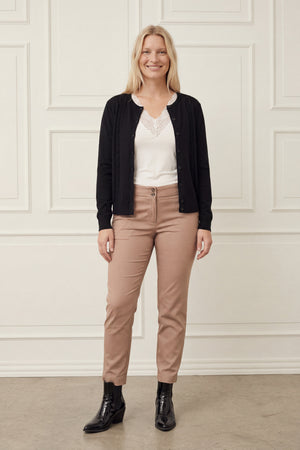 I SAY Netty Knit Cardigan Knitwear 900 Black