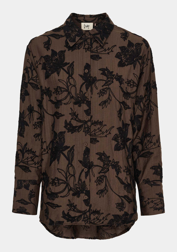 I SAY Nimi Shirt Shirts 356 Dark brown