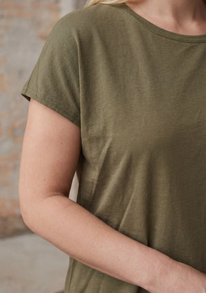 I SAY Nugga Viscose T-Shirt Basics 885 Khaki
