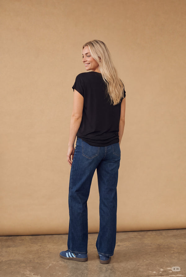 I SAY Nugga Viscose T-Shirt Basics 900 Black