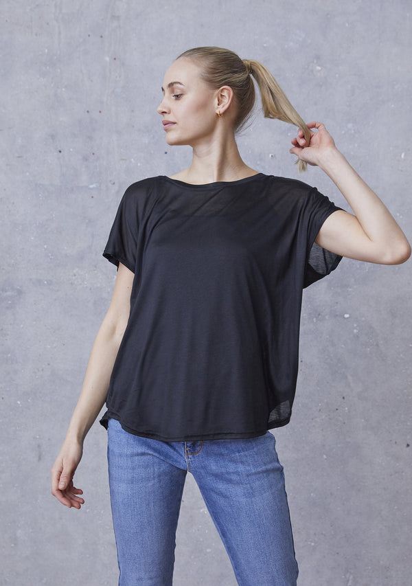 I SAY Nugga Viscose T-Shirt Basics 900 Black