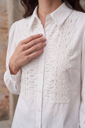 I SAY Oriana Shirt Shirts 101 Broken White