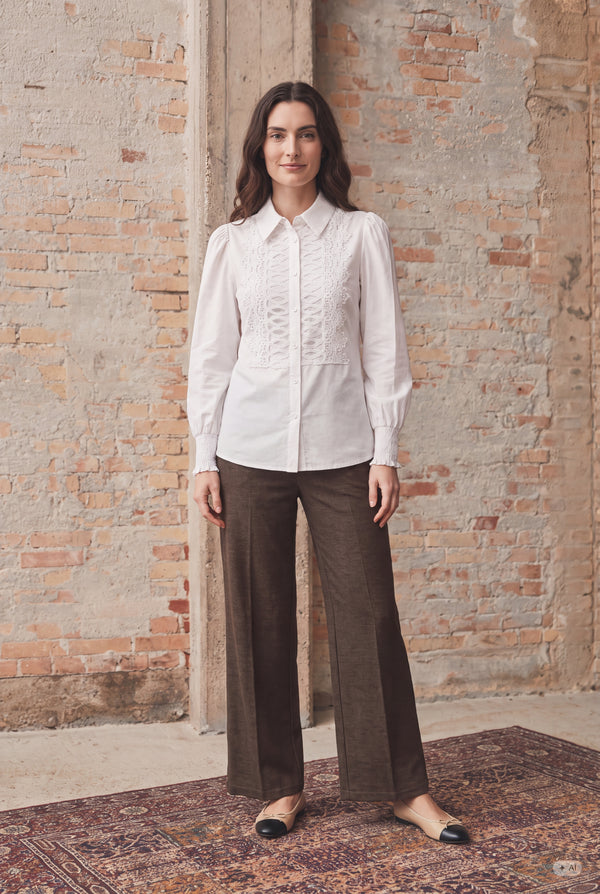 I SAY Oriana Shirt Shirts 101 Broken White