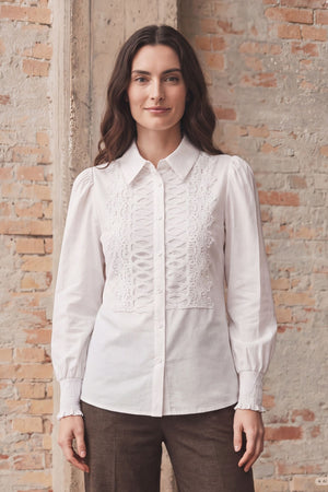 I SAY Oriana Shirt Shirts 101 Broken White