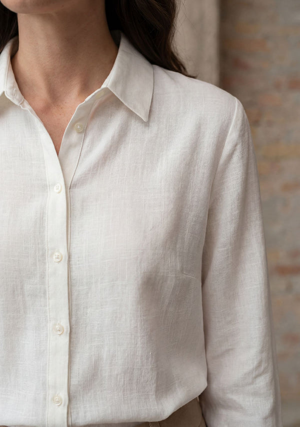 I SAY Pearl Basic Shirt Shirts 101 Broken White