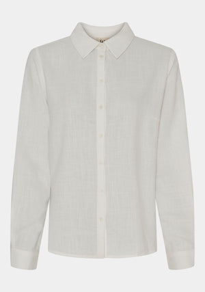 I SAY Pearl Basic Shirt Shirts 101 Broken White