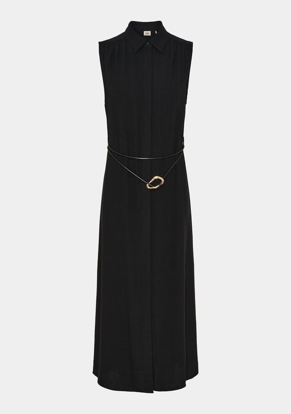 I SAY Pearl Belt Dress Dresses 900 Black