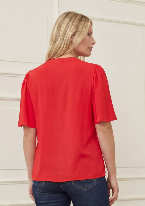 I SAY Pearl Blouse Blouses 431 Raspberry