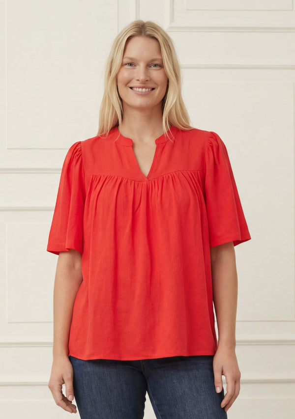 I SAY Pearl Blouse Blouses 431 Raspberry