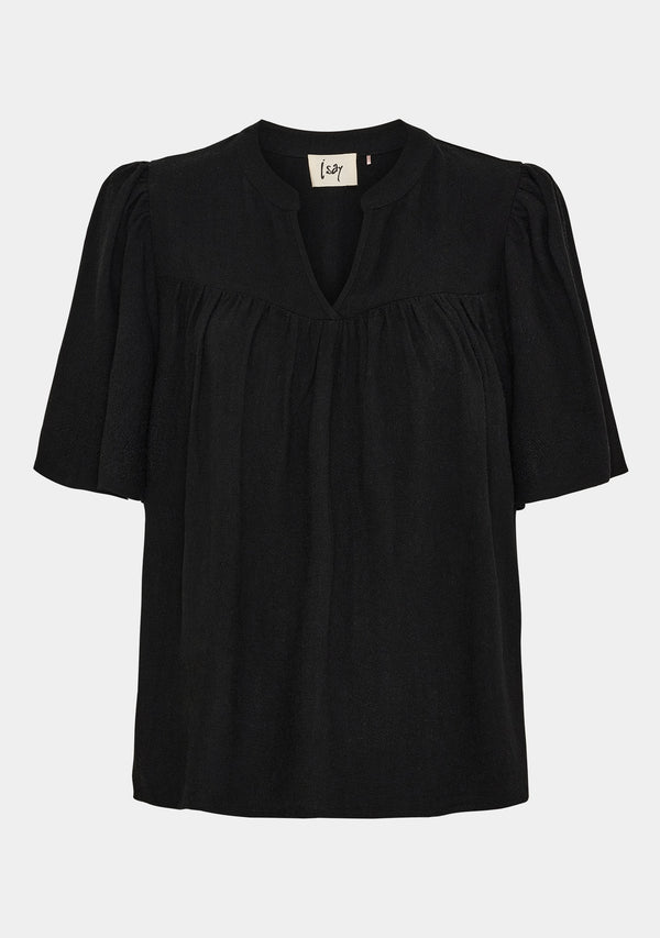 I SAY Pearl Blouse Blouses 900 Black