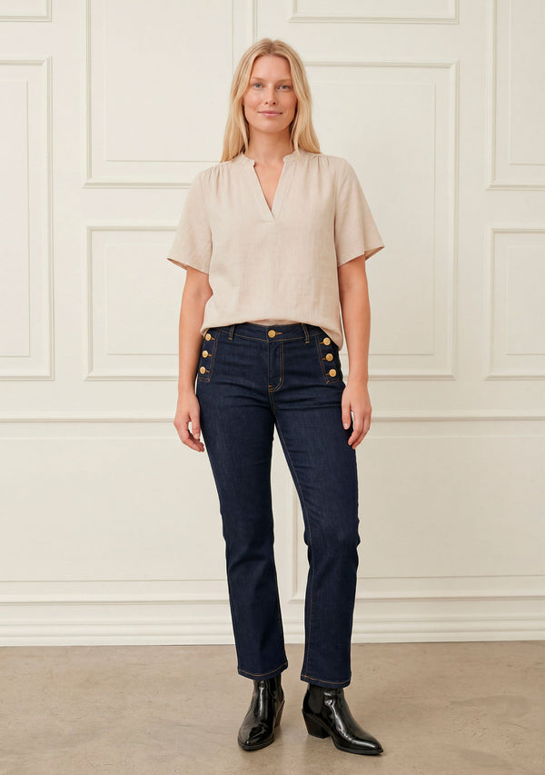 I SAY Pearl s/s Blouse Blouses 112 Sand