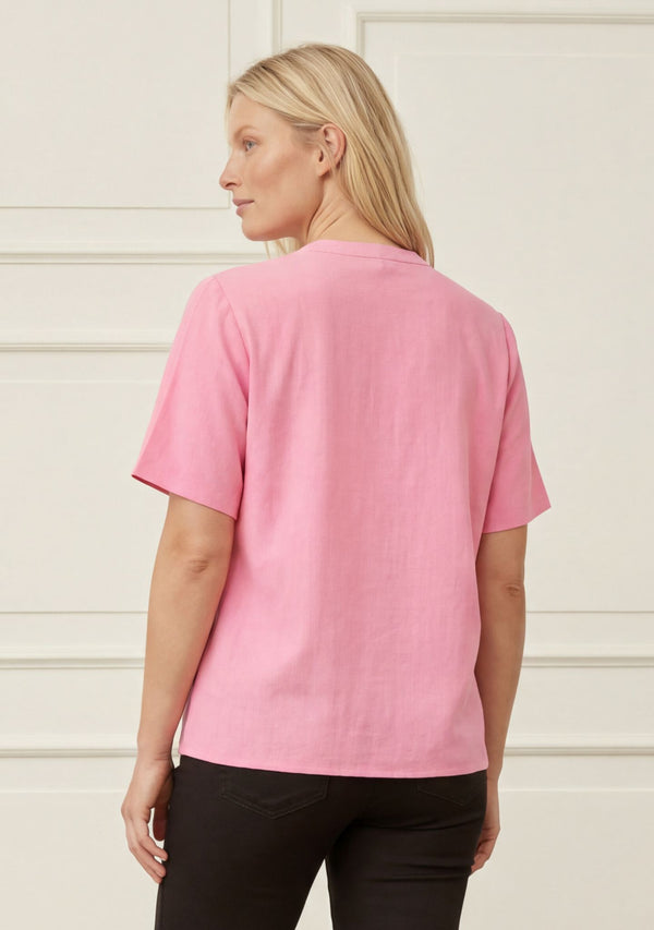 I SAY Pearl s/s Blouse Blouses 550 Fresh Pink