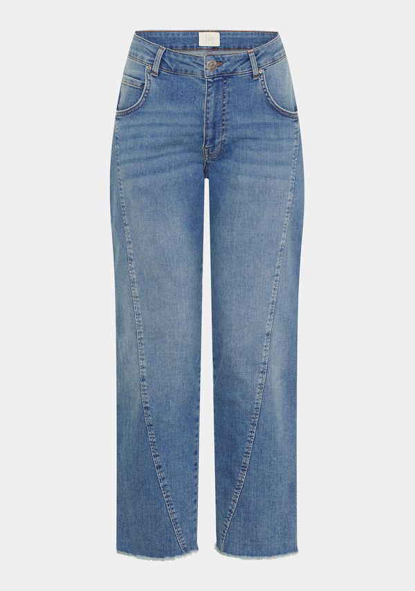 I SAY Portofino Cropped Jeans Pants M89 Clear Wash