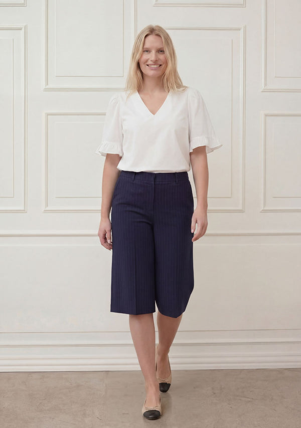 I SAY Sigga Flounce Blouse Blouses 100 White