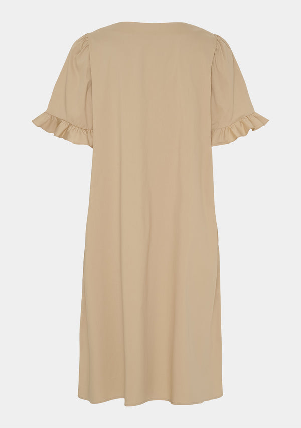 I SAY Sigga Flounce Dress Dresses 102 Camel