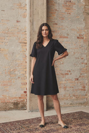 I SAY Sigga Flounce Dress Dresses 900 Black
