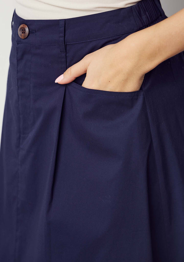 I SAY Sigga Long Skirt Skirts 640 Navy