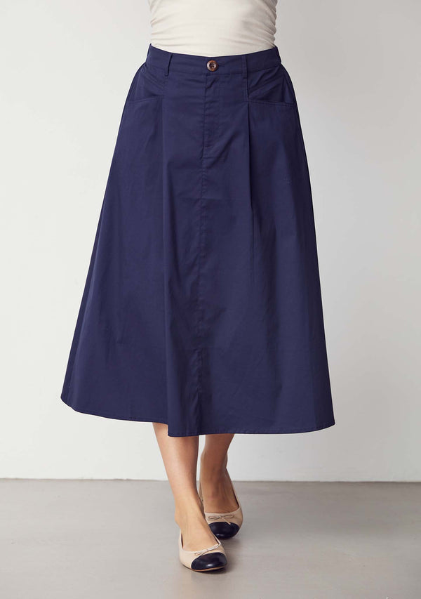 I SAY Sigga Long Skirt Skirts 640 Navy