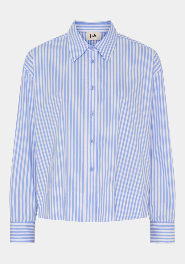 I SAY Sigga Shirt Jacket Shirts N38 Light Blue/White Stripe