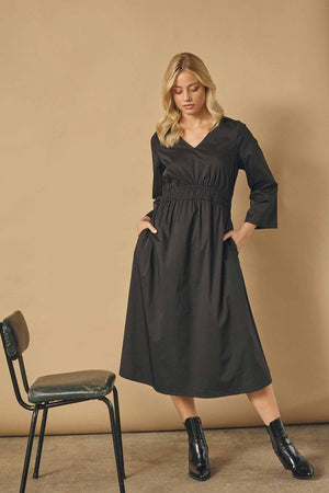 I SAY Sigga Sleeve Dress Dresses 900 Black