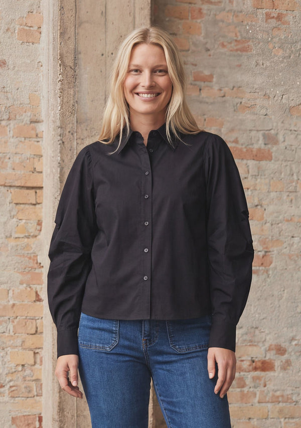 I SAY Sigga Sleeve Shirt Shirts 900 Black
