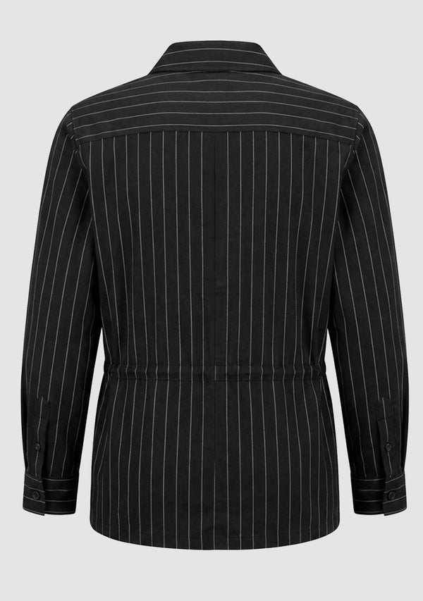 I SAY Sigga Striped Jacket Jackets N66 Black Pinstripe