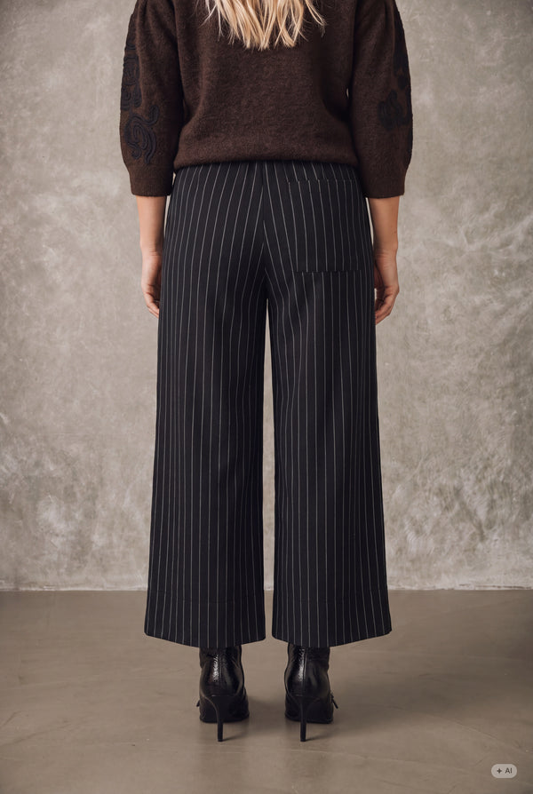 I SAY Sigga Striped Pant Pants N66 Black Pinstripe