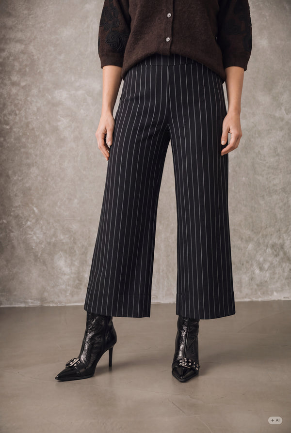 I SAY Sigga Striped Pant Pants N66 Black Pinstripe