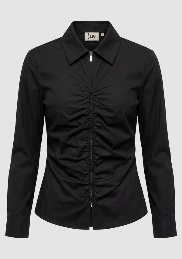 I SAY Sigga Zip Shirt Shirts 900 Black
