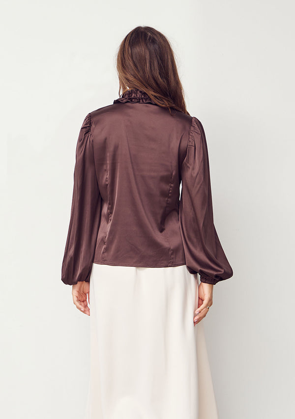 I SAY Steff Blouse Blouses 356 Dark brown