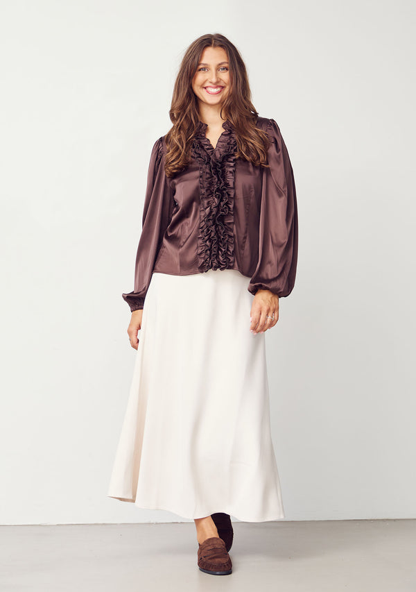 I SAY Steff Blouse Blouses 356 Dark brown