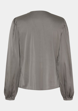 I SAY Steff Flounce Blouse Blouses 911 Grey