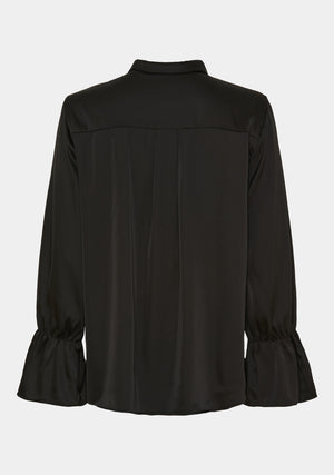I SAY Steff Flounce Shirt Shirts 900 Black