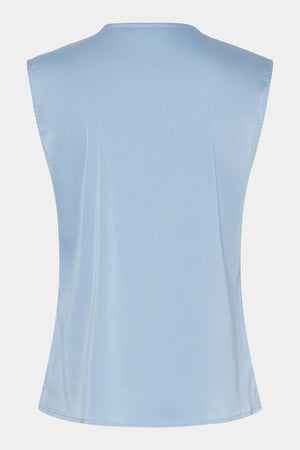 I SAY Steff Flounce Top Tops 619 Light Blue