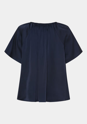 I SAY Steff s/s Blouse Blouses 640 Navy