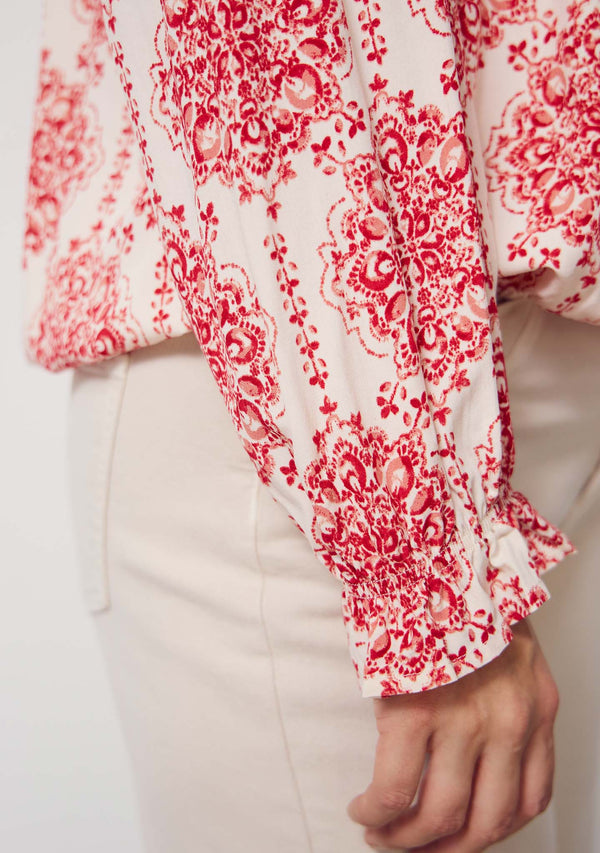 I SAY Tanna Blouse Blouses M45 Red Floral