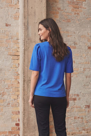 I SAY Tinni V-Neck T-Shirt Basics 636 Jeans blue