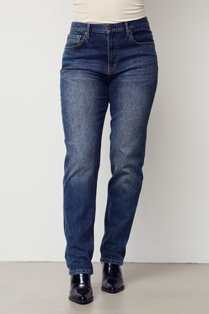 I SAY Torino Long Jeans Pants M21 Dark Marble Denim