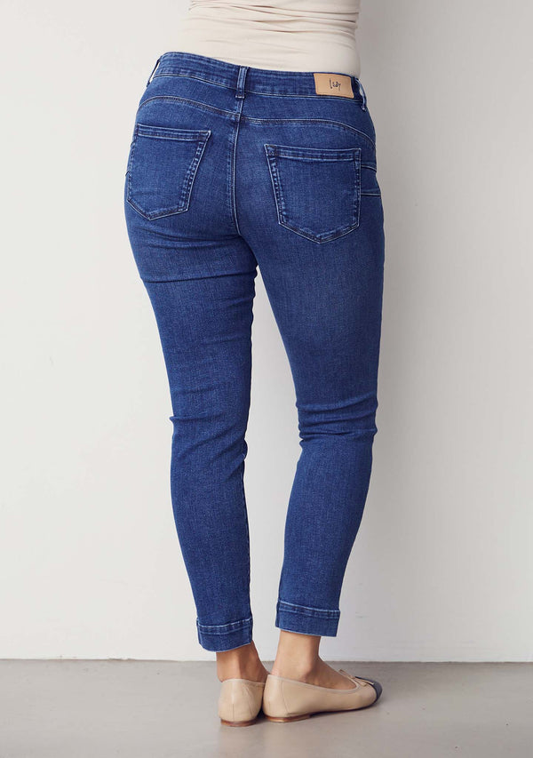 I SAY Verona Deco Jeans Pants 700 Mid Denim Wash