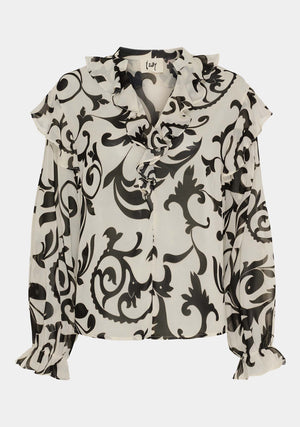 I SAY Vibse Flounce Blouse Blouses C60 Empire