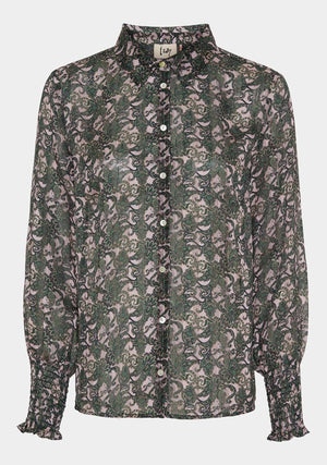 I SAY Vibse Shirt Shirts I31 Green Paisley