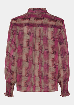I SAY Vibse Shirt Shirts N04 Potato/Cerise Flow