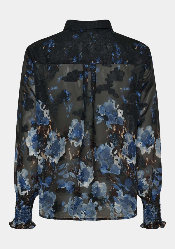 I SAY Vibse Shirt Shirts N44 Flower Border