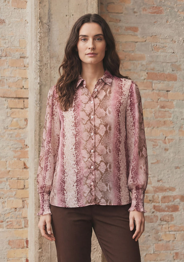 I SAY Vibse Shirt Shirts N86 Rose Snake