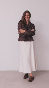I SAY Steff Blouse Blouses 356 Dark brown