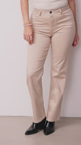 I SAY Isay Long Straight Pant Pants 112 Sand